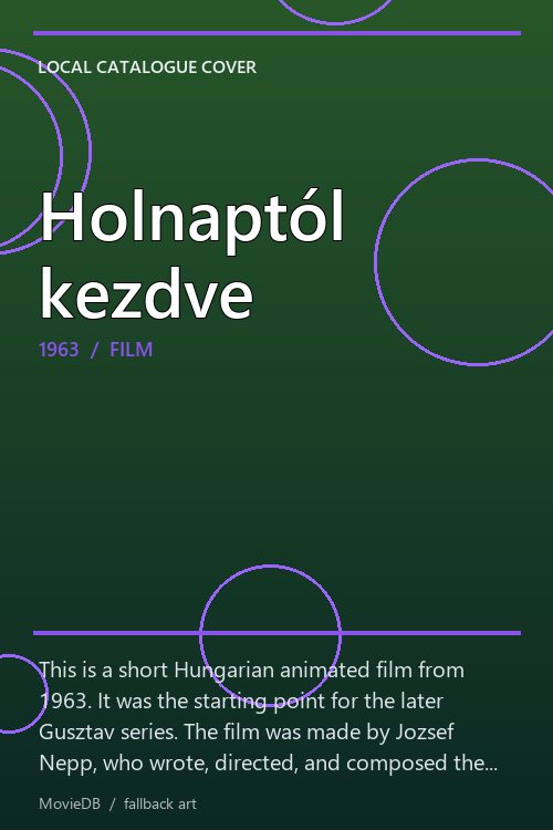 Holnaptól kezdve poster