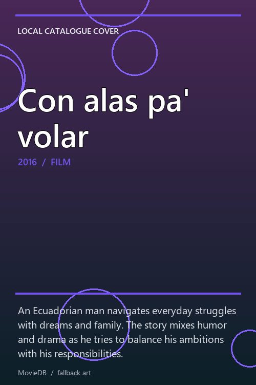 Con alas pa' volar poster
