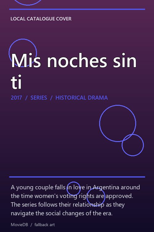 Mis noches sin ti poster