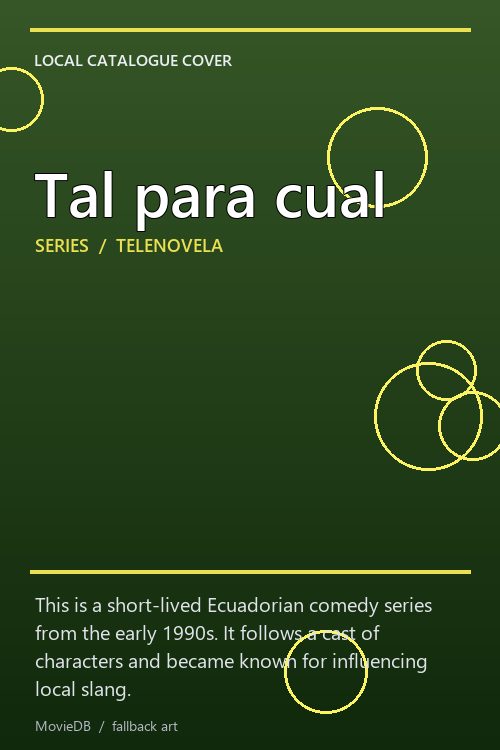 Tal para cual poster