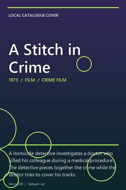 A Stitch in Crime poster
