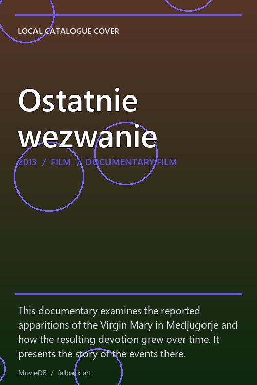 Ostatnie wezwanie poster
