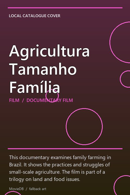 Agricultura Tamanho Família poster