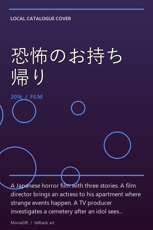 恐怖のお持ち帰り poster