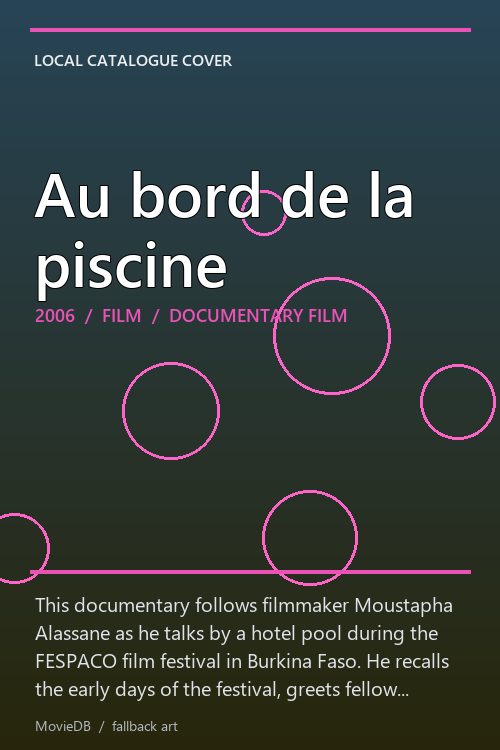 Au bord de la piscine poster