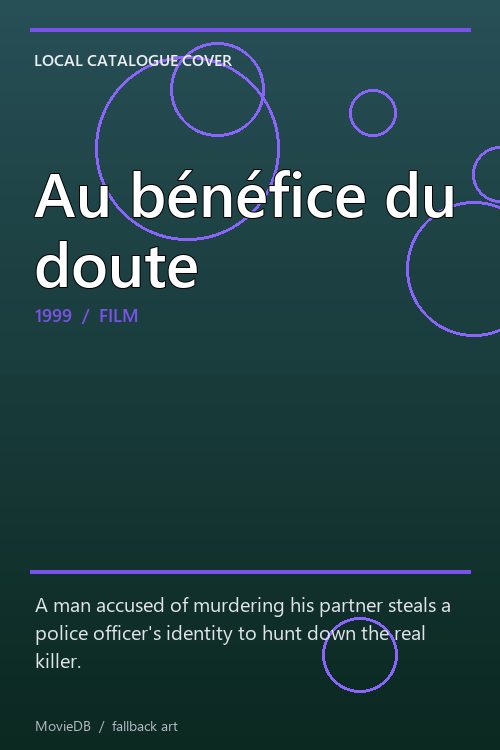 Au bénéfice du doute poster
