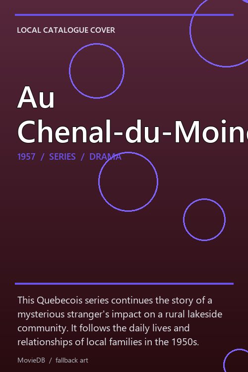 Au Chenal-du-Moine poster