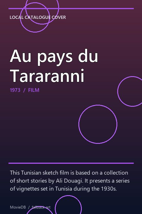 Au pays du Tararanni poster
