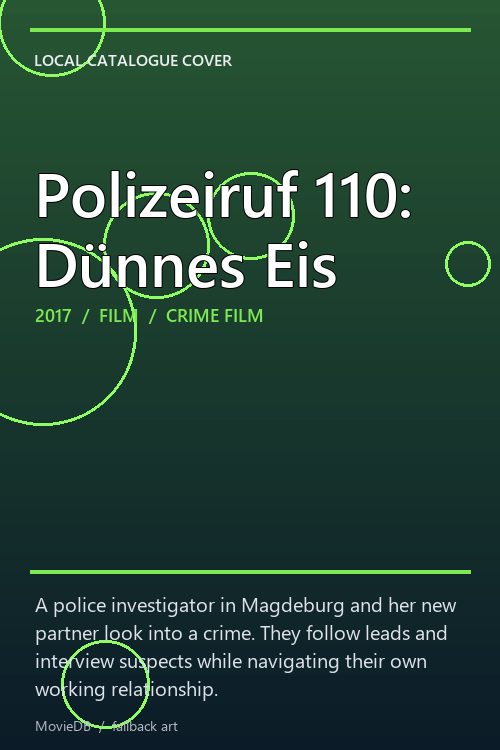 Polizeiruf 110: Dünnes Eis poster