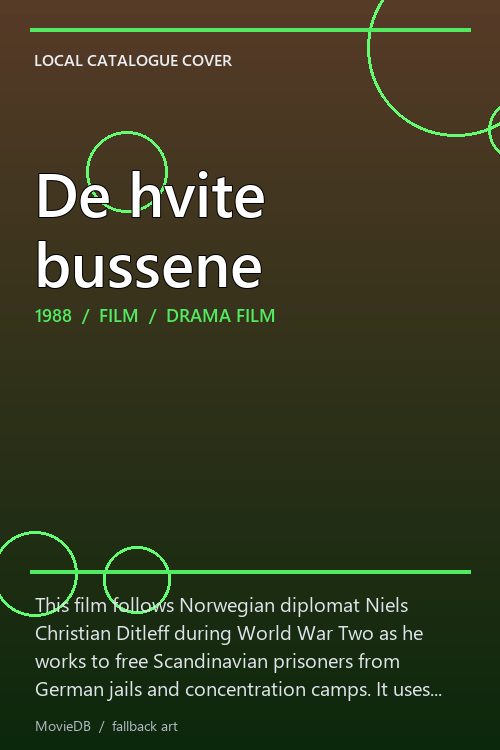 De hvite bussene poster