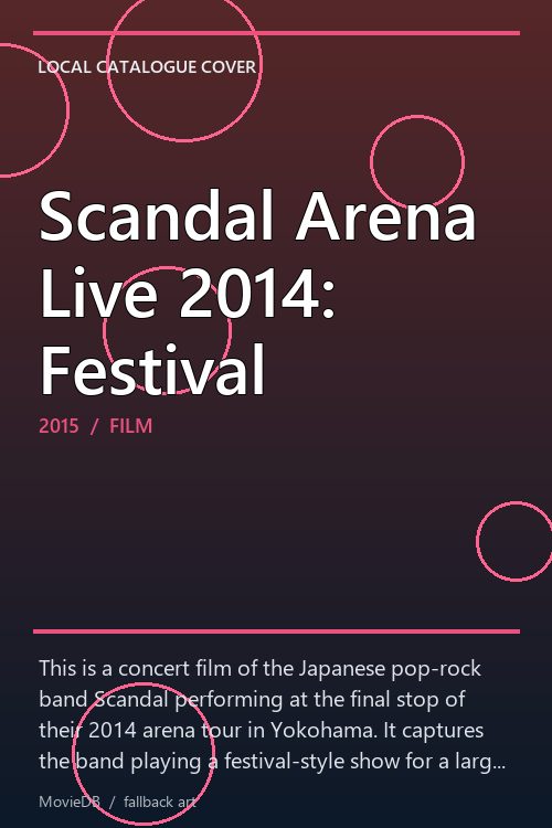 Scandal Arena Live 2014: Festival poster
