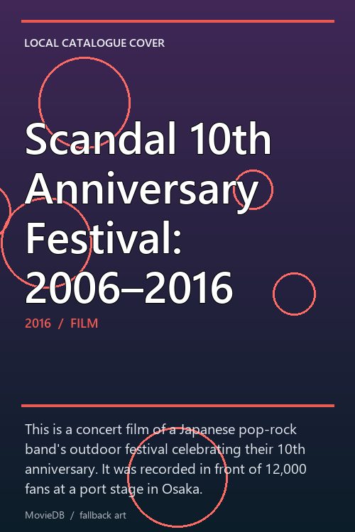 Scandal 10th Anniversary Festival: 2006–2016 poster