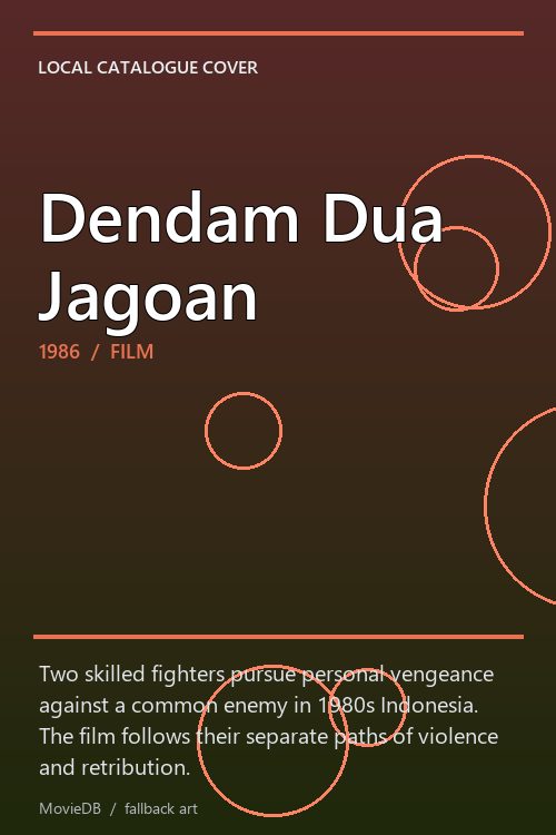Dendam Dua Jagoan poster