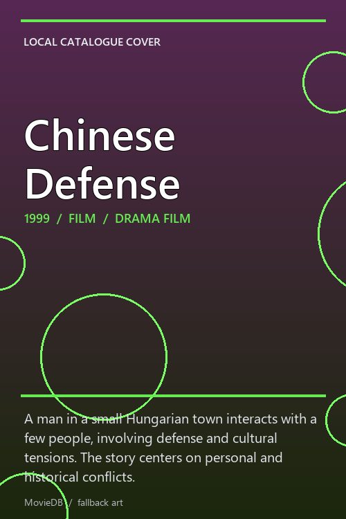 Chinese Defense poster
