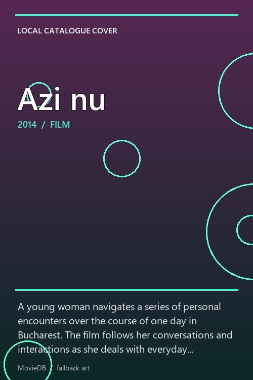 Azi nu poster
