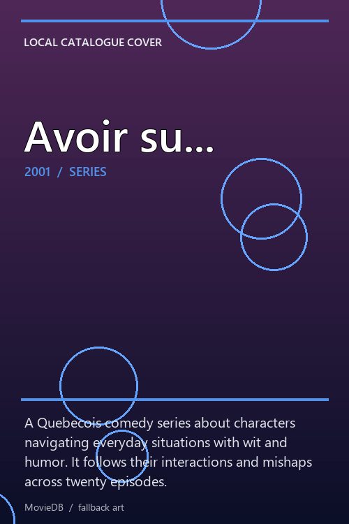 Avoir su... poster