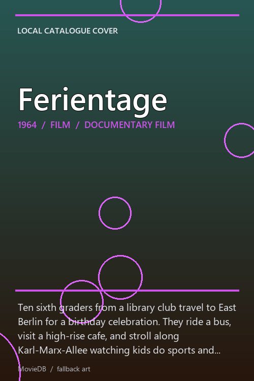Ferientage poster