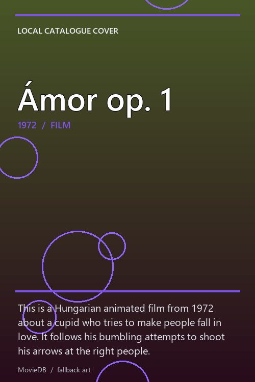 Ámor op. 1 poster