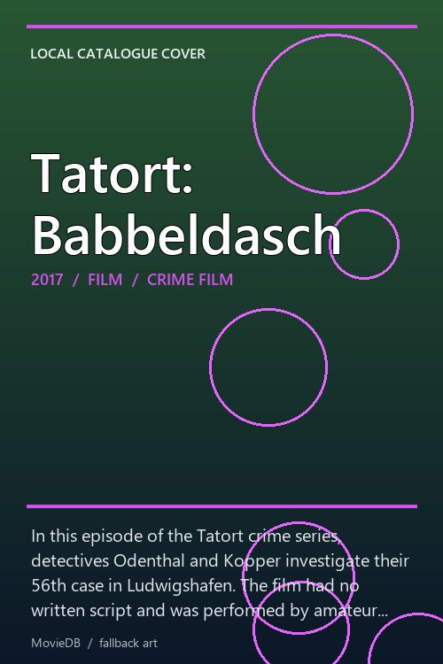 Tatort: Babbeldasch poster