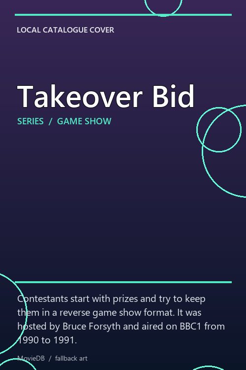 Takeover Bid poster