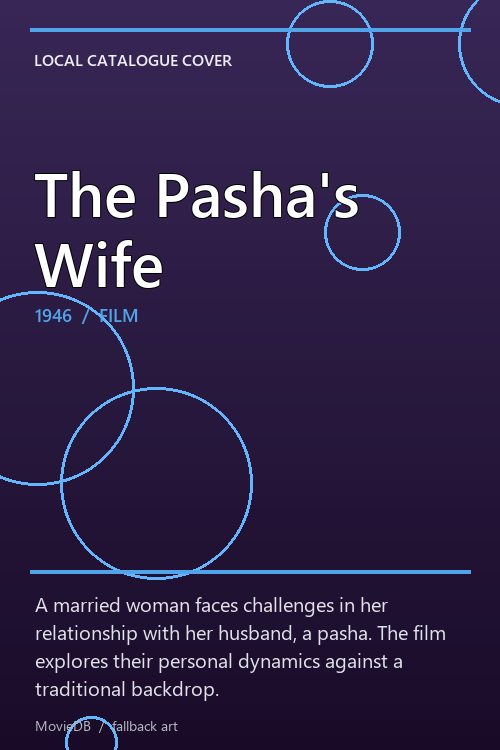 The Pasha's Wife poster