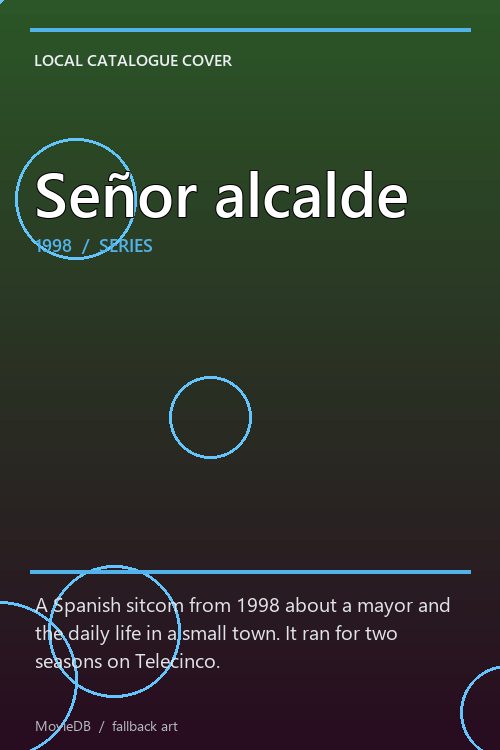 Señor alcalde poster