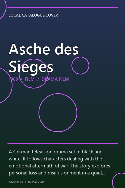 Asche des Sieges poster