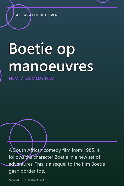 Boetie op manoeuvres poster