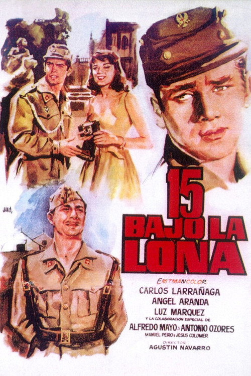 15 bajo la lona poster
