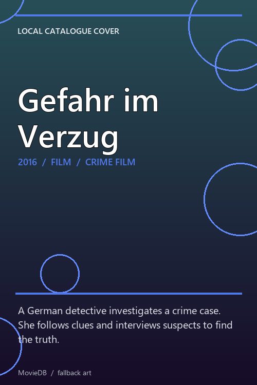 Gefahr im Verzug poster