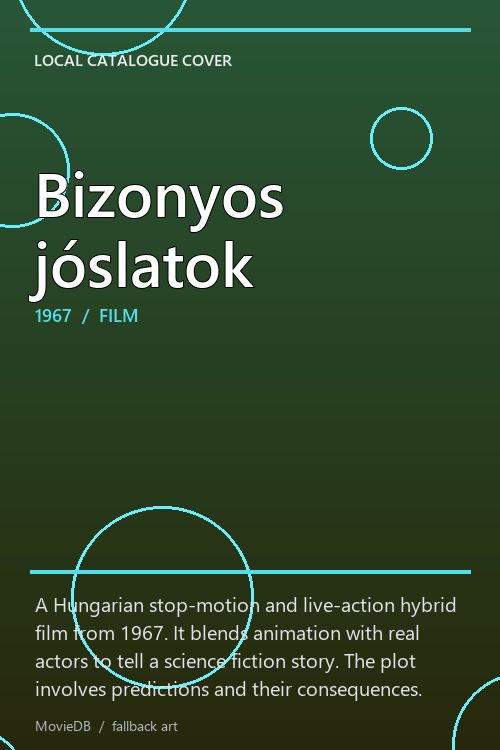 Bizonyos jóslatok poster