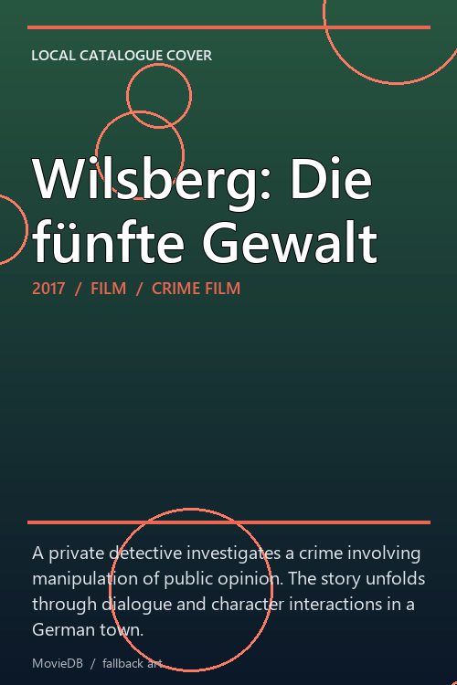 Wilsberg: Die fünfte Gewalt poster