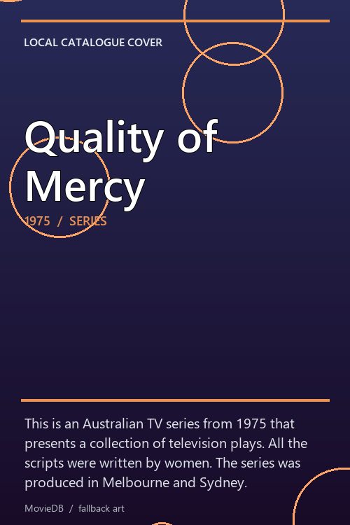 Quality of Mercy poster