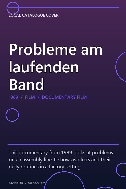 Probleme am laufenden Band poster