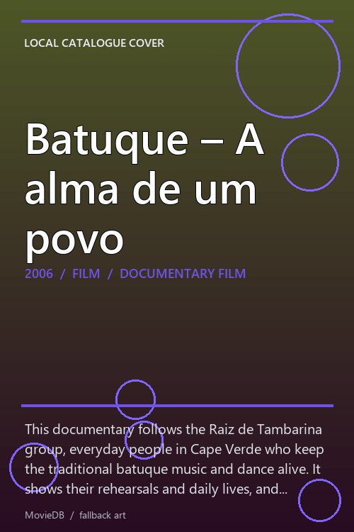 Batuque – A alma de um povo poster