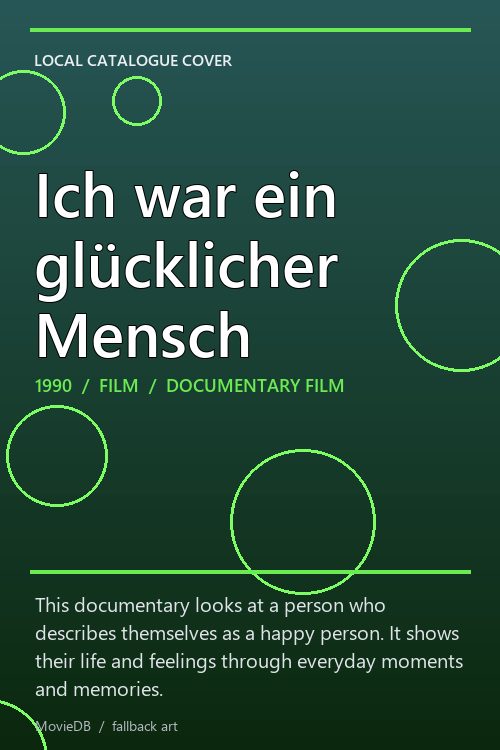 Ich war ein glücklicher Mensch poster