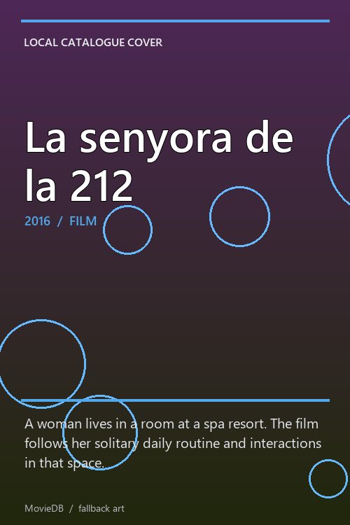 La senyora de la 212 poster