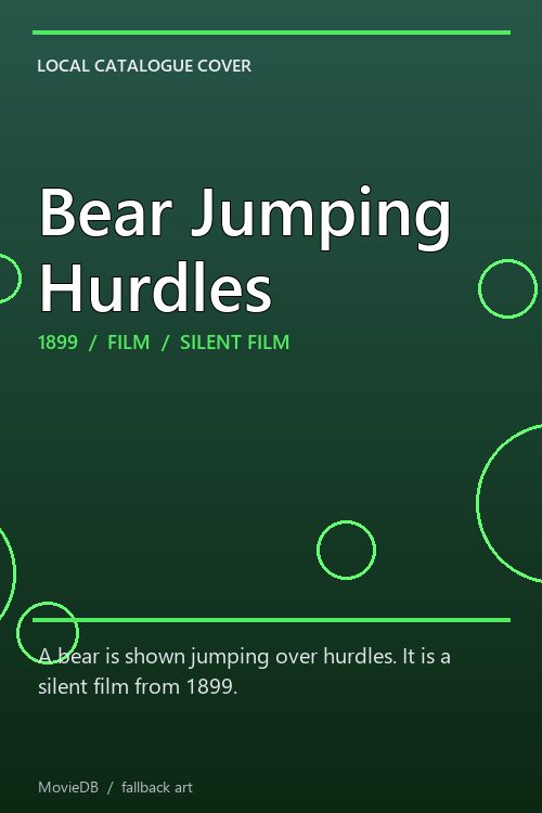 Bear Jumping Hurdles poster