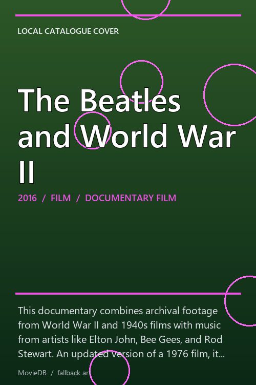The Beatles and World War II poster
