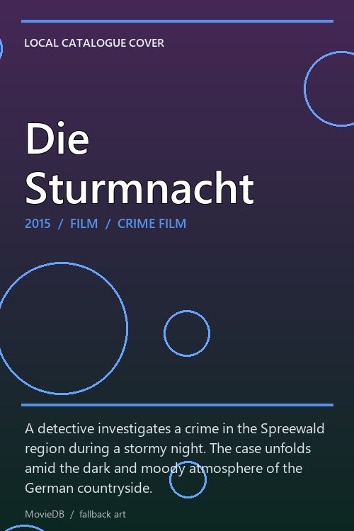 Die Sturmnacht poster