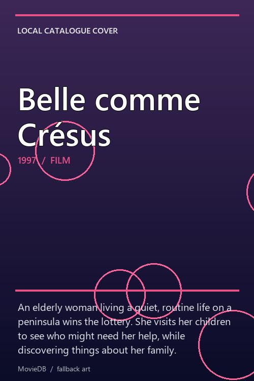 Belle comme Crésus poster