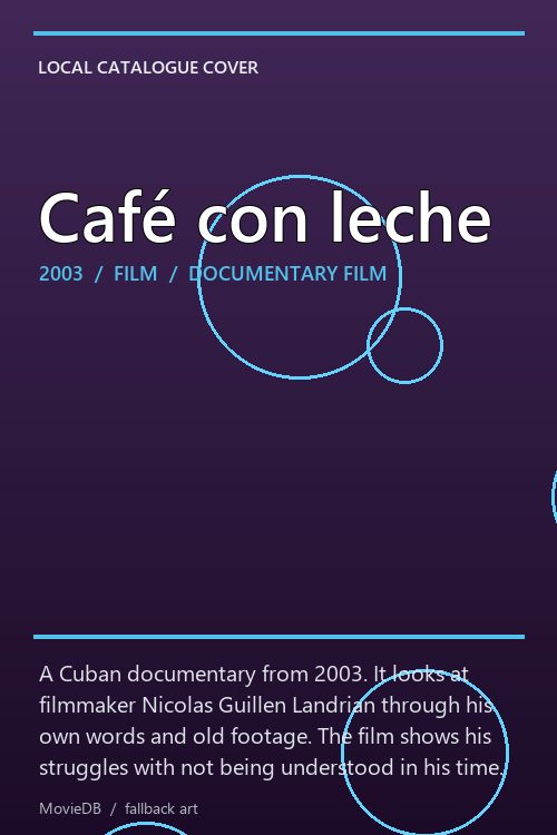 Café con leche poster