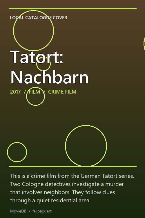 Tatort: Nachbarn poster