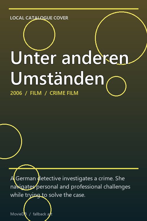 Unter anderen Umständen poster