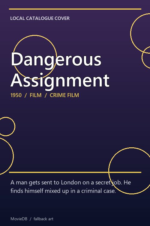 Dangerous Assignment poster
