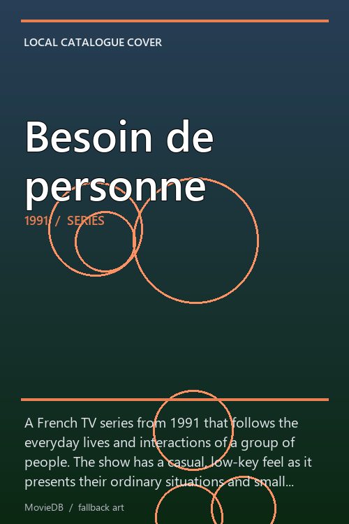 Besoin de personne poster