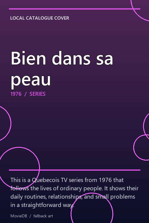 Bien dans sa peau poster