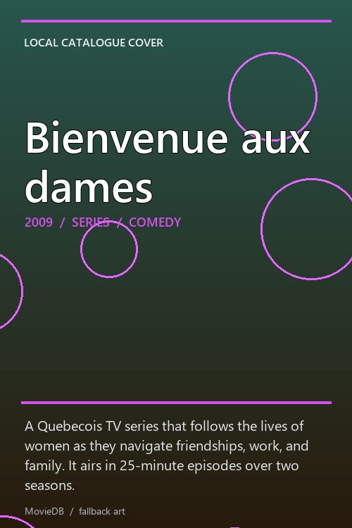 Bienvenue aux dames poster