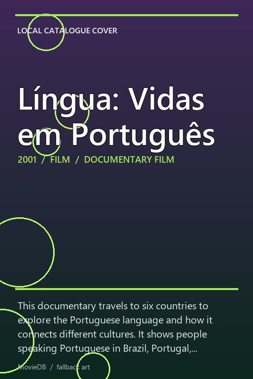 Língua: Vidas em Português poster