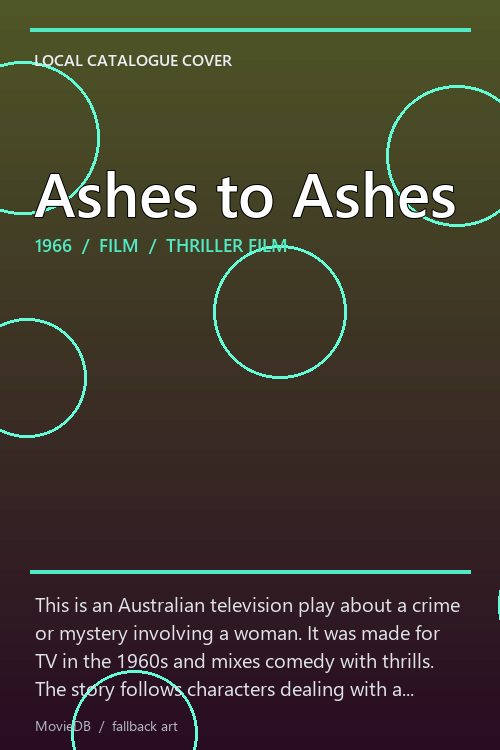 Ashes to Ashes poster